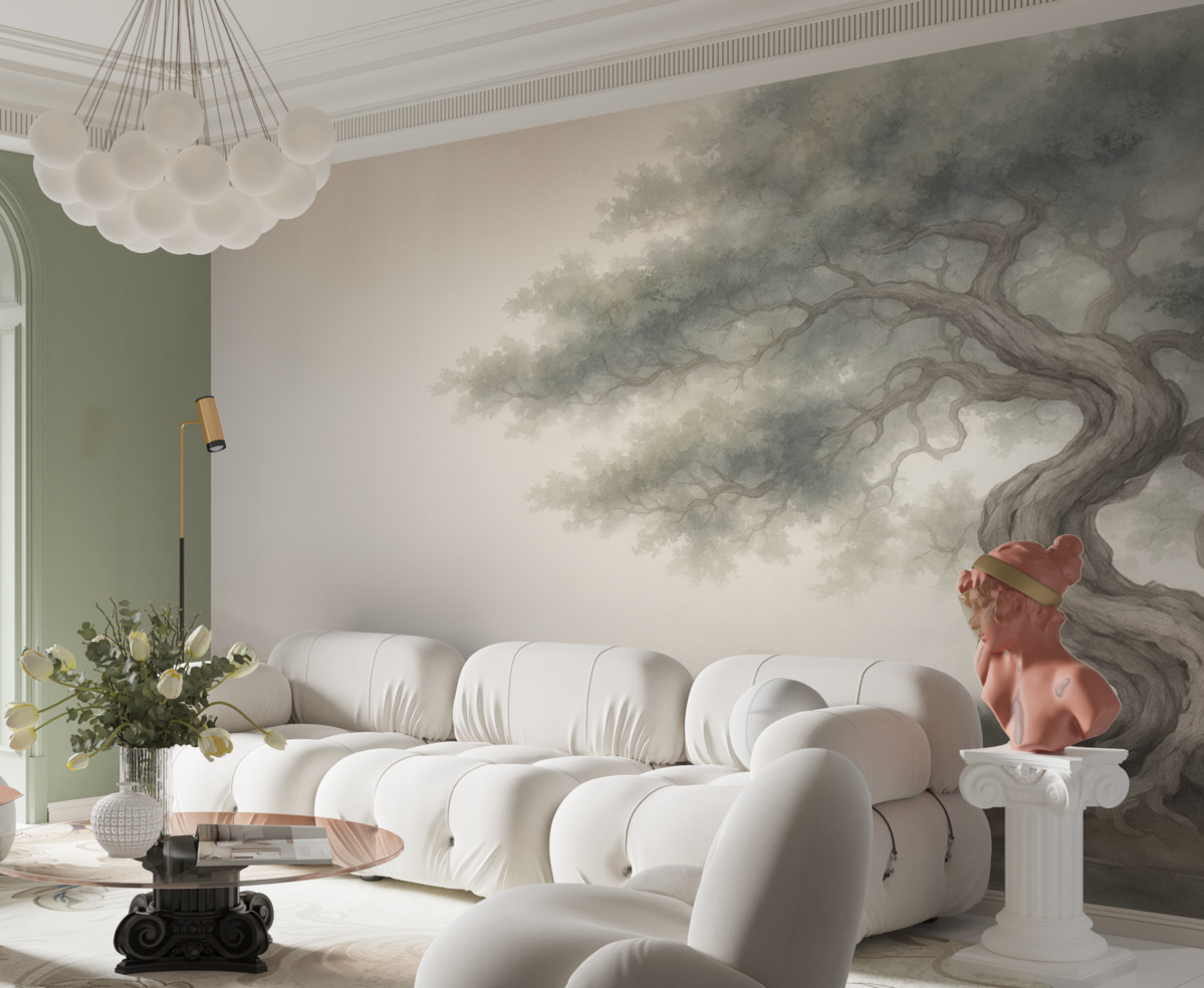 Fototapeta Drzewko bonsai w retro stylu.