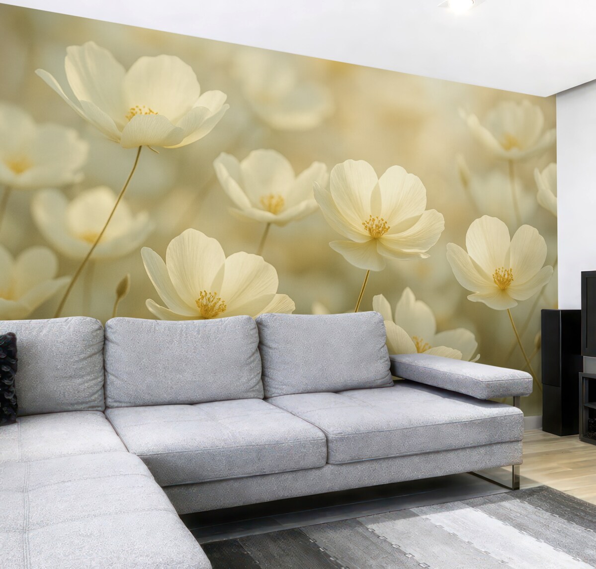 Fototapeta rannych białych kwiatów