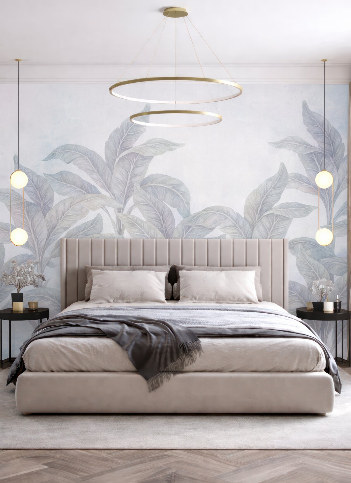 Fototapeta palmy w stylu retro z teksturą