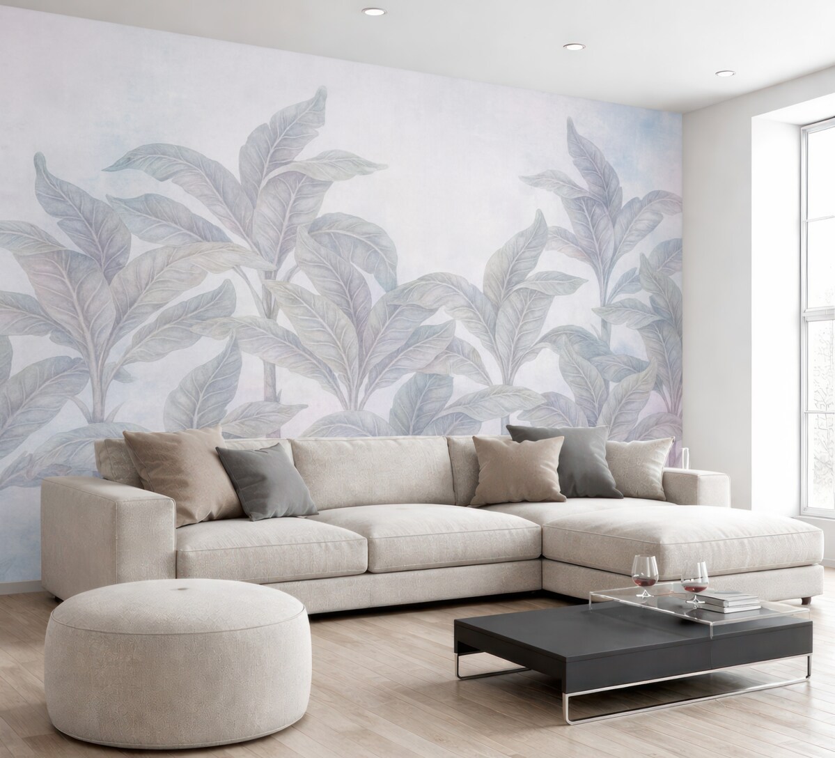 Fototapeta palmy w stylu retro z teksturą