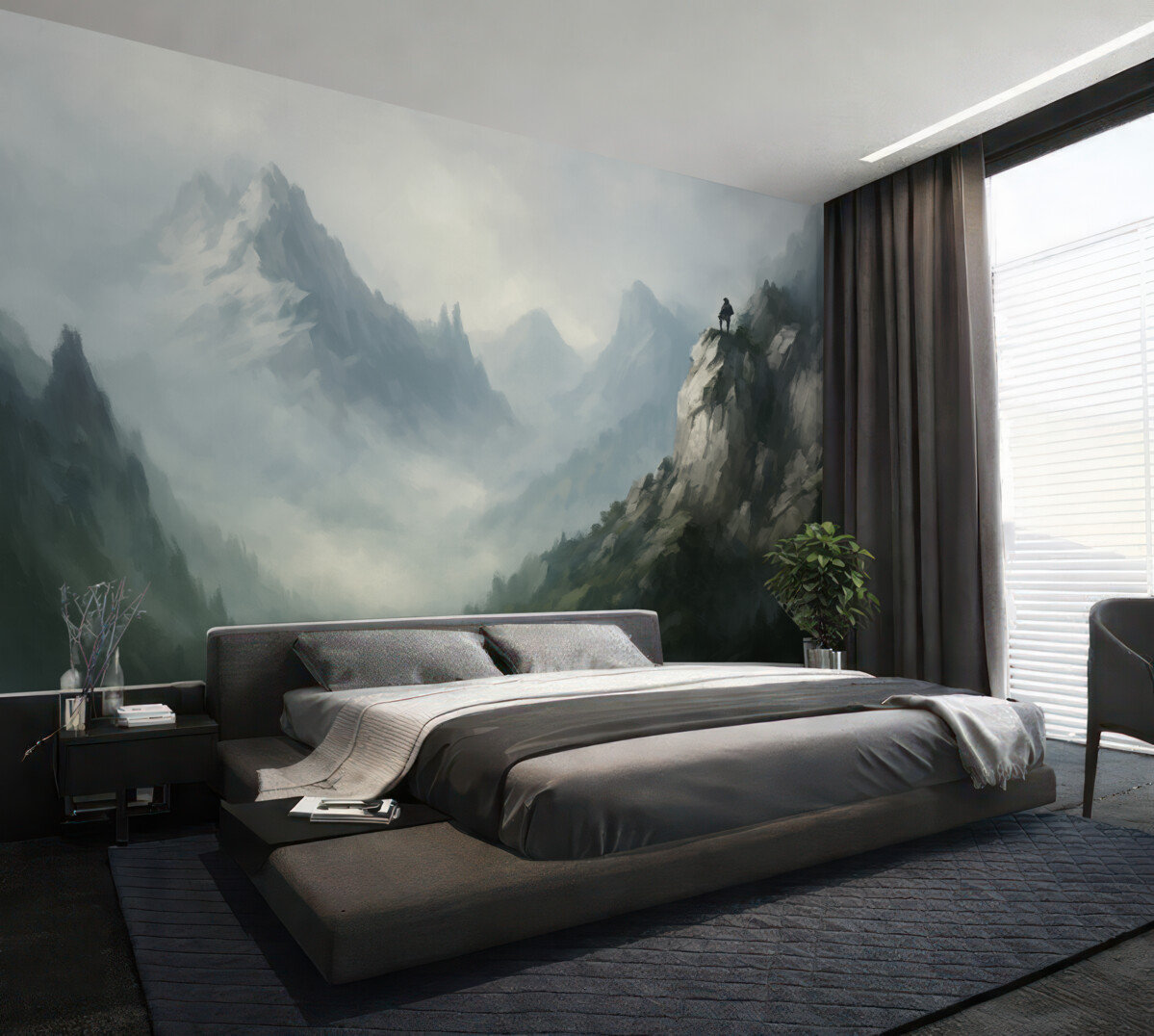 Fototapeta Obraz naśladujący górskie skały.