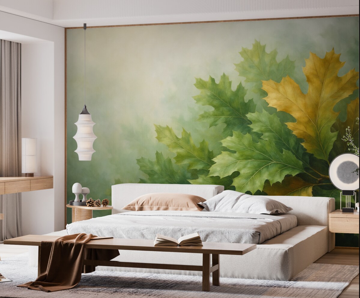 Fototapeta Abstrakcyjne liście dębu.