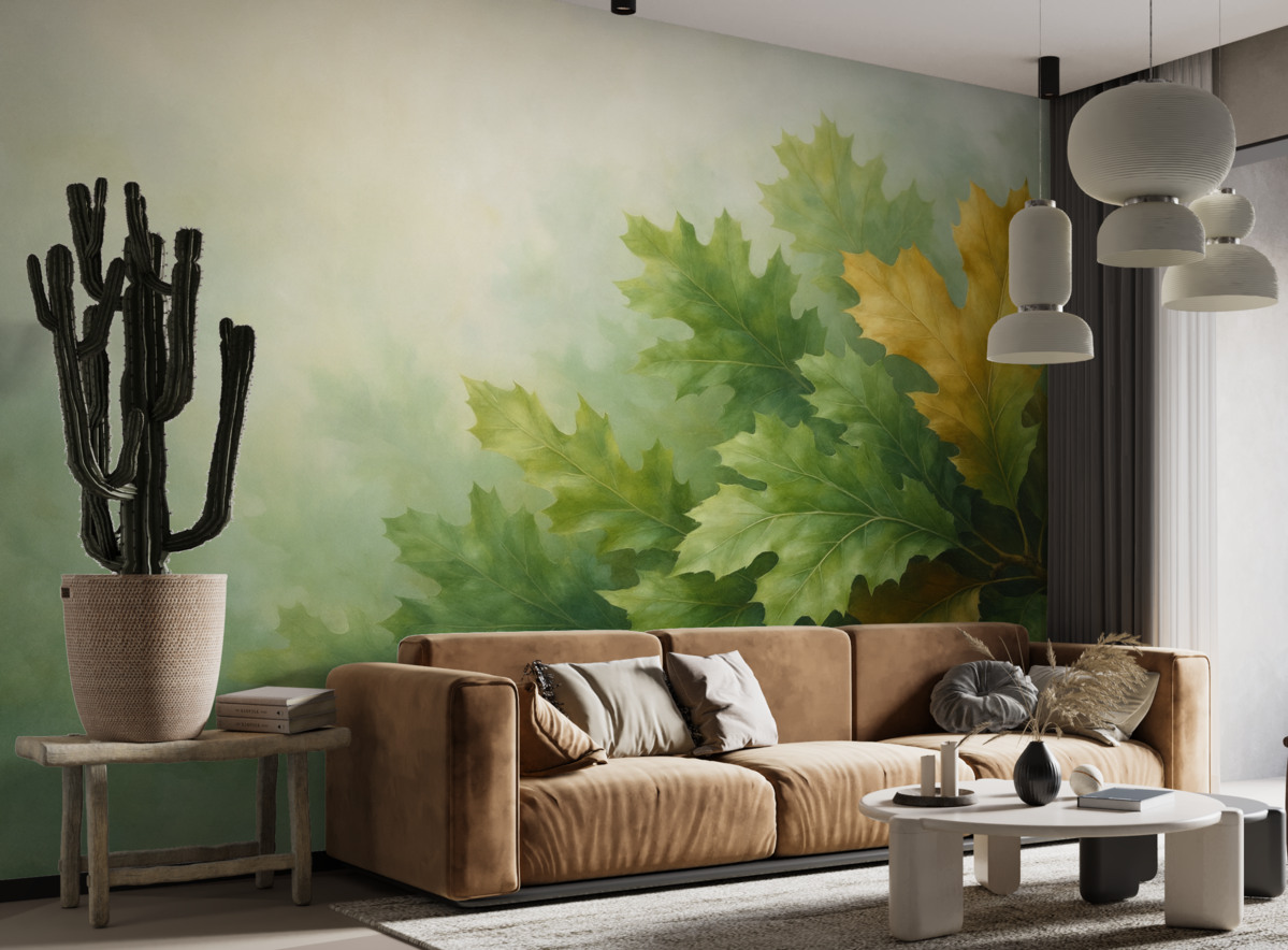 Fototapeta Abstrakcyjne liście dębu.