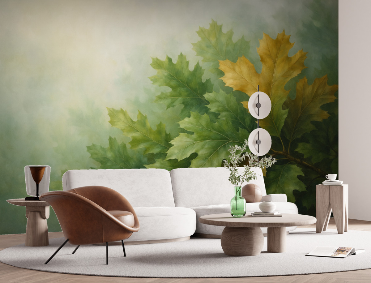 Fototapeta Abstrakcyjne liście dębu.