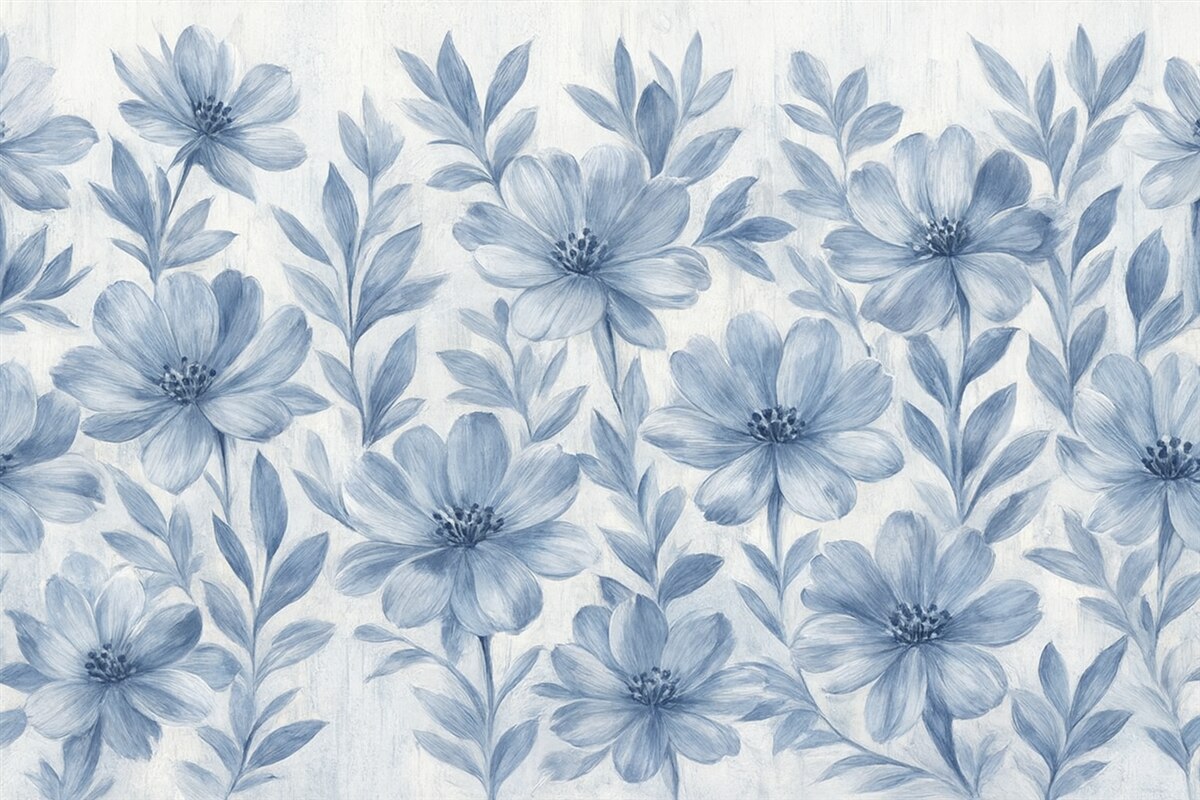 Fototapeta Eleganckie kwiaty akwarelowe.