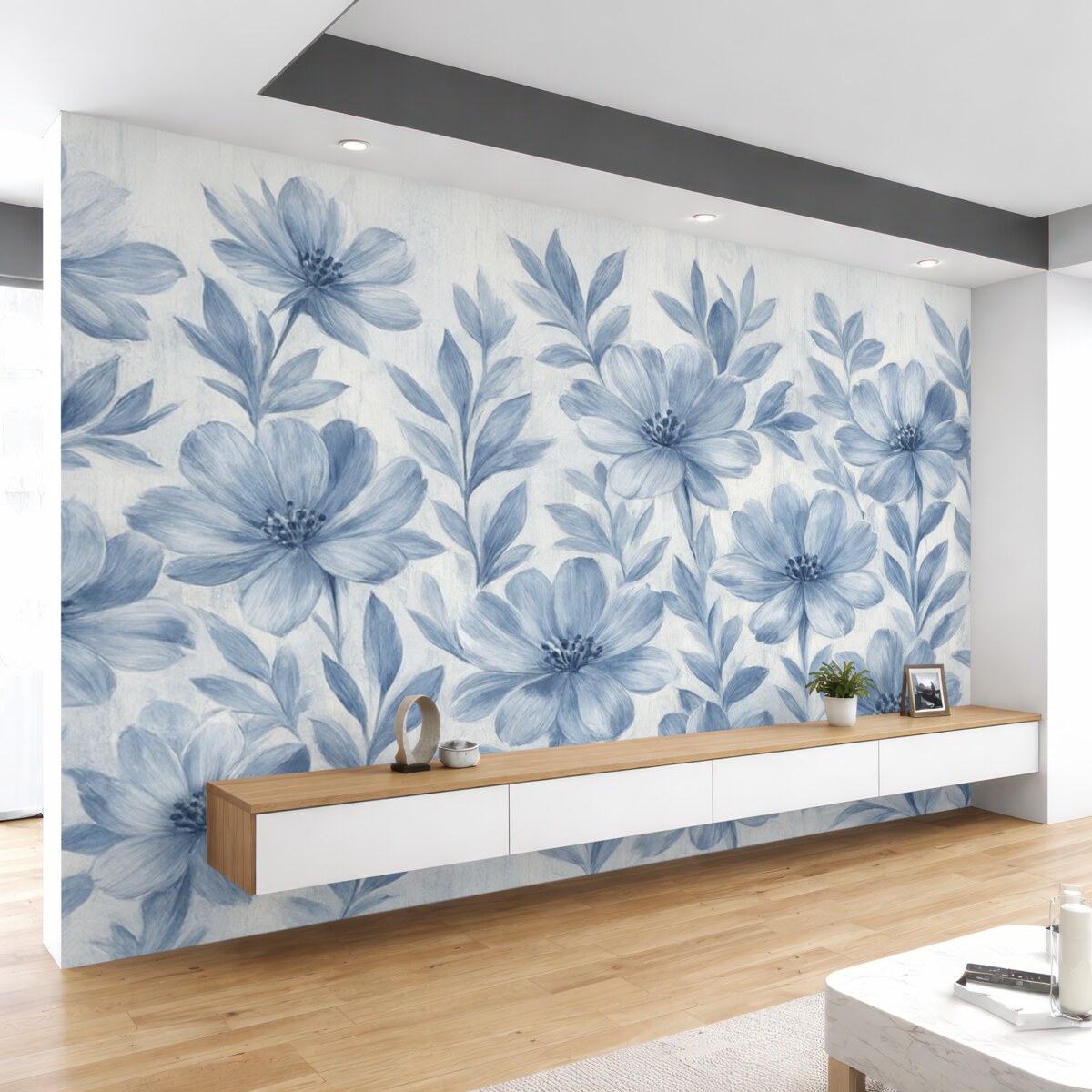 Fototapeta Eleganckie kwiaty akwarelowe.