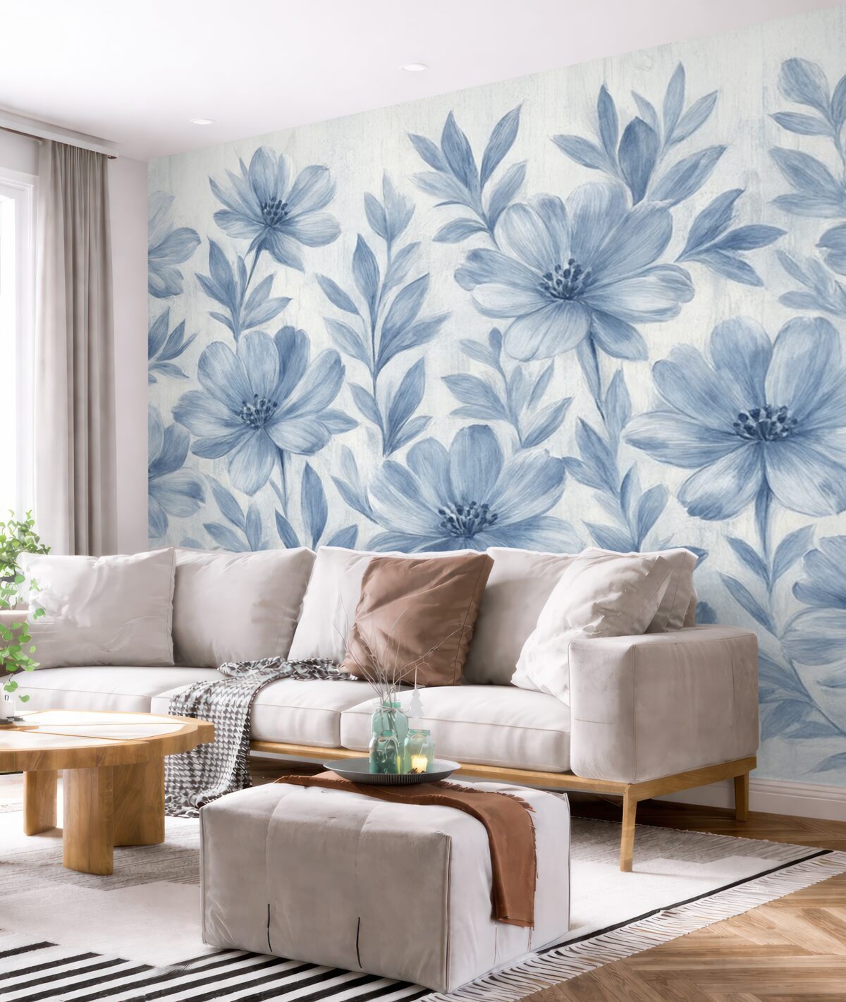 Fototapeta Eleganckie kwiaty akwarelowe.