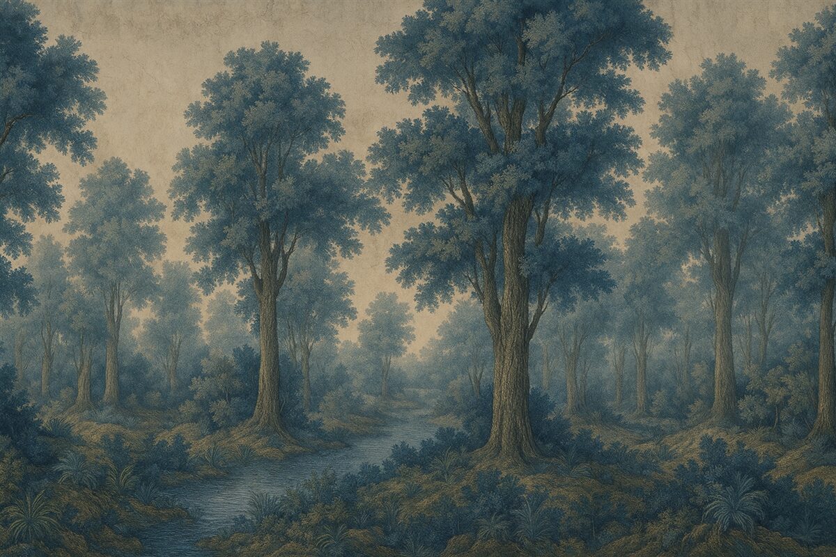 Fototapeta Wsp współczesny wizerunek lasu w stylu grunge.