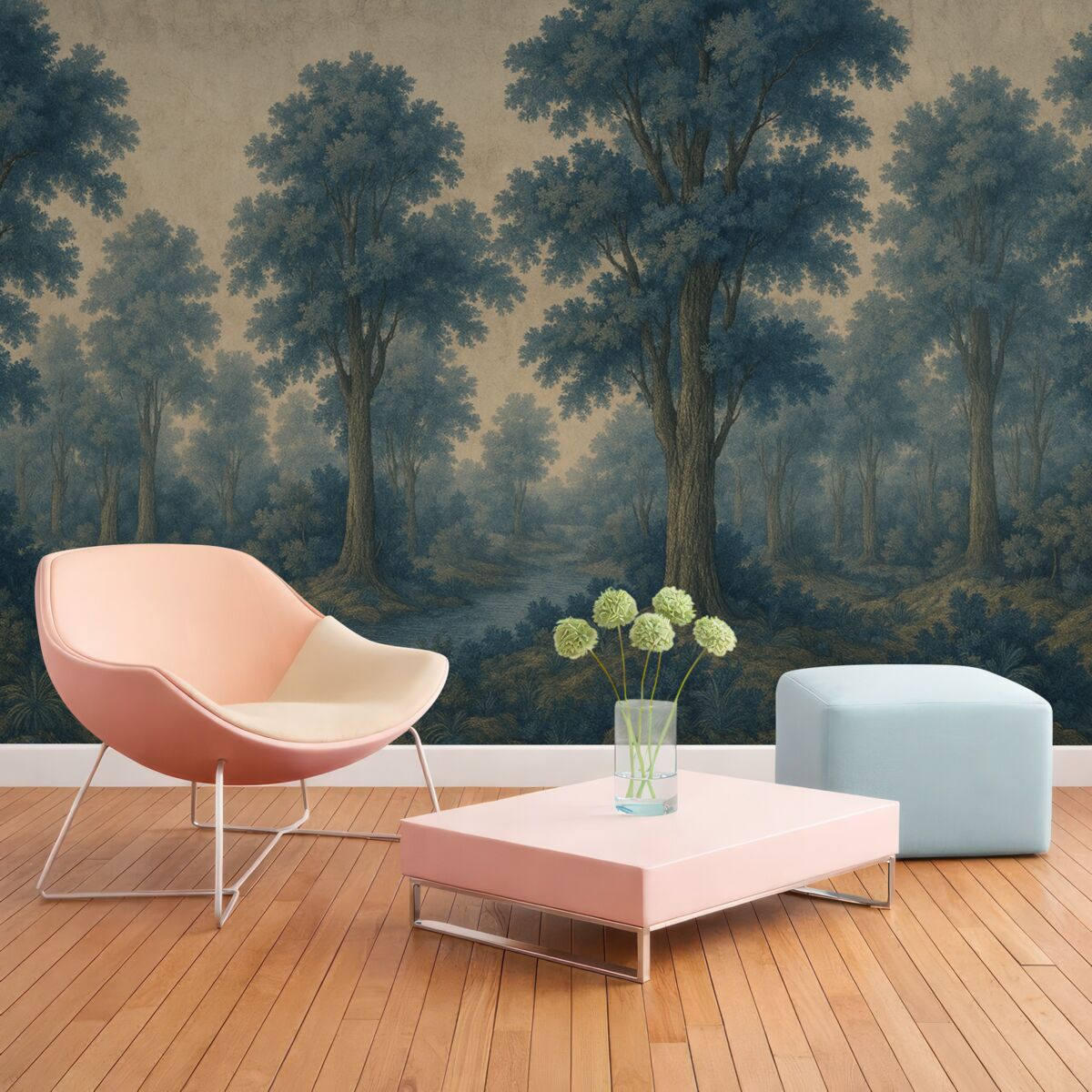 Fototapeta Wsp współczesny wizerunek lasu w stylu grunge.