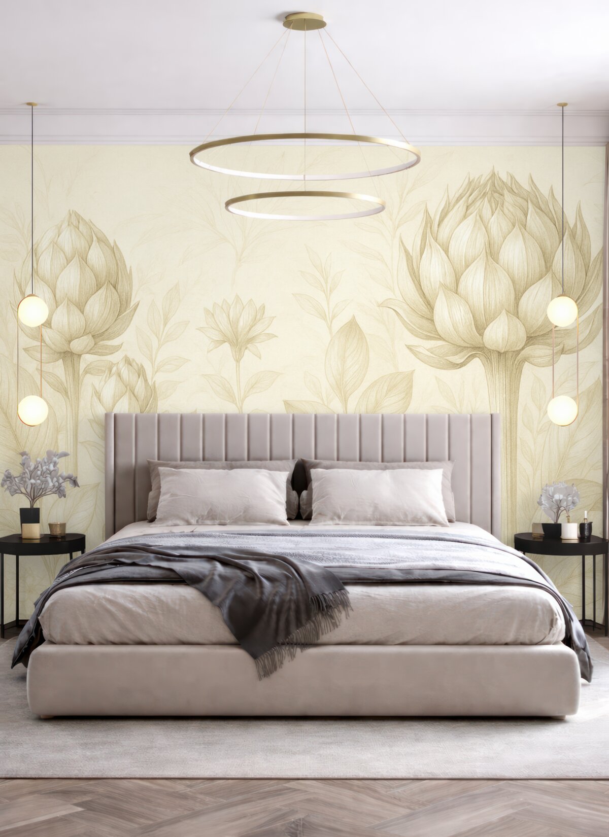 Fototapeta Subtelny bukiet różnych kwiatów.