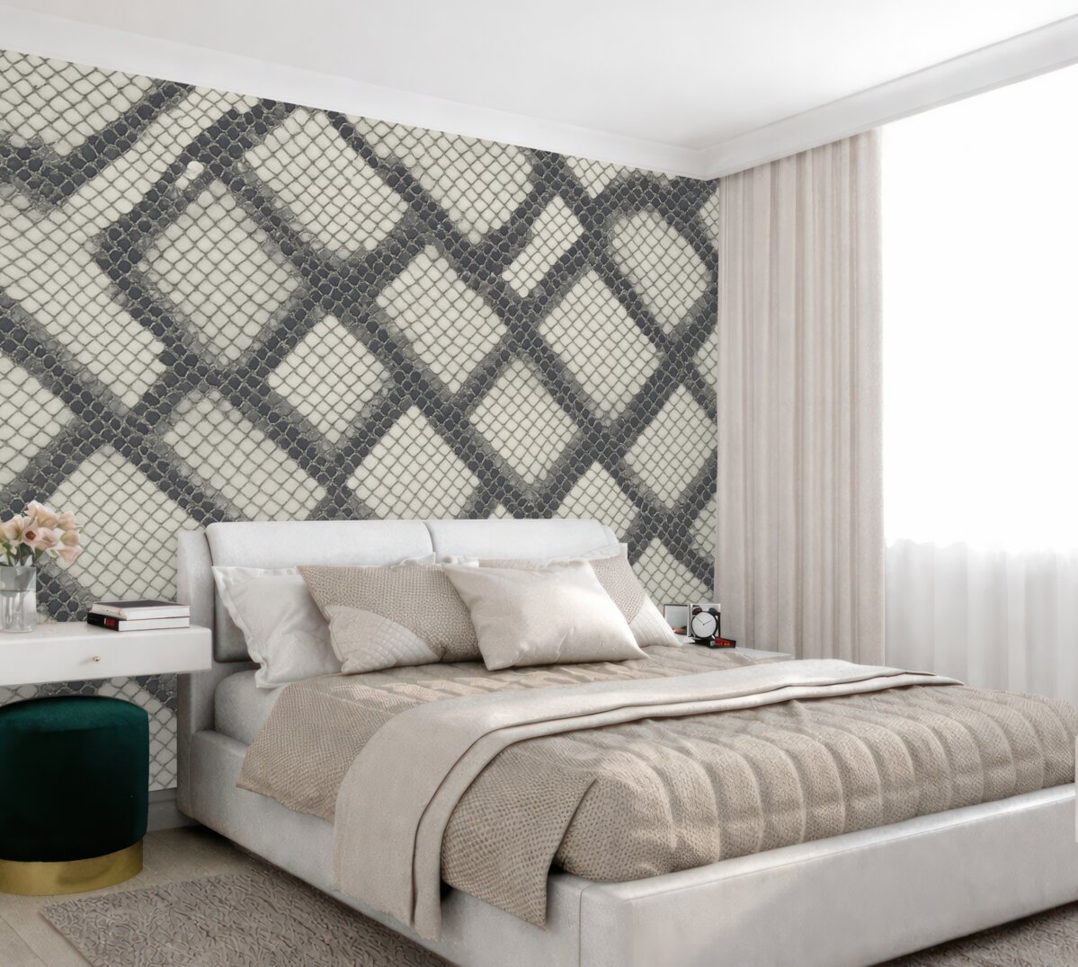 Fototapeta Imitacja skóry węża pokryta farbą.