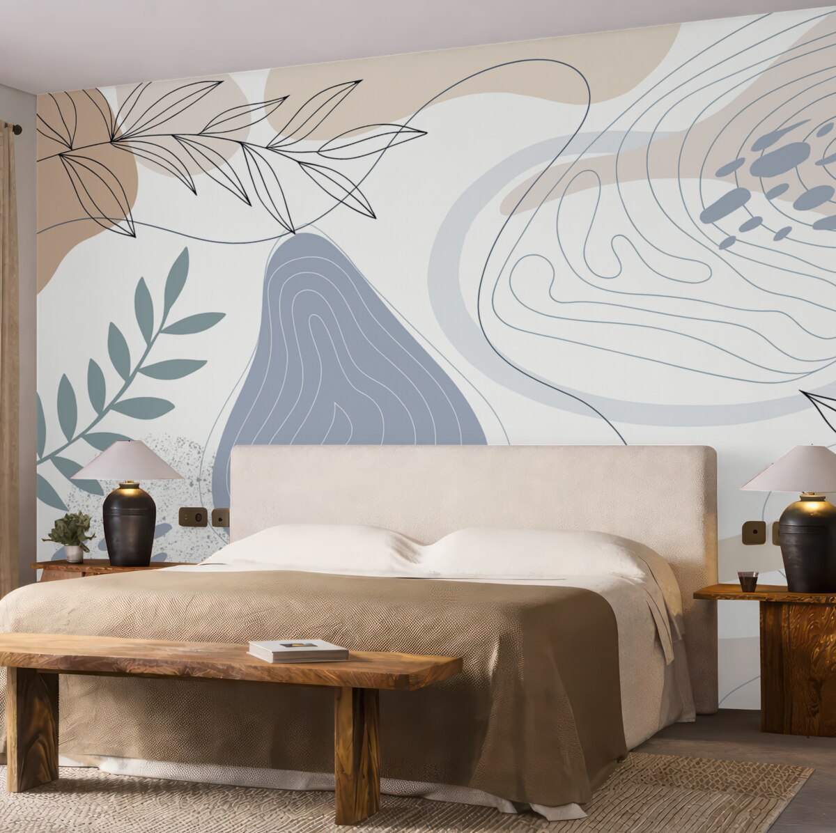 Fototapeta Abstrakcja z liśćmi.