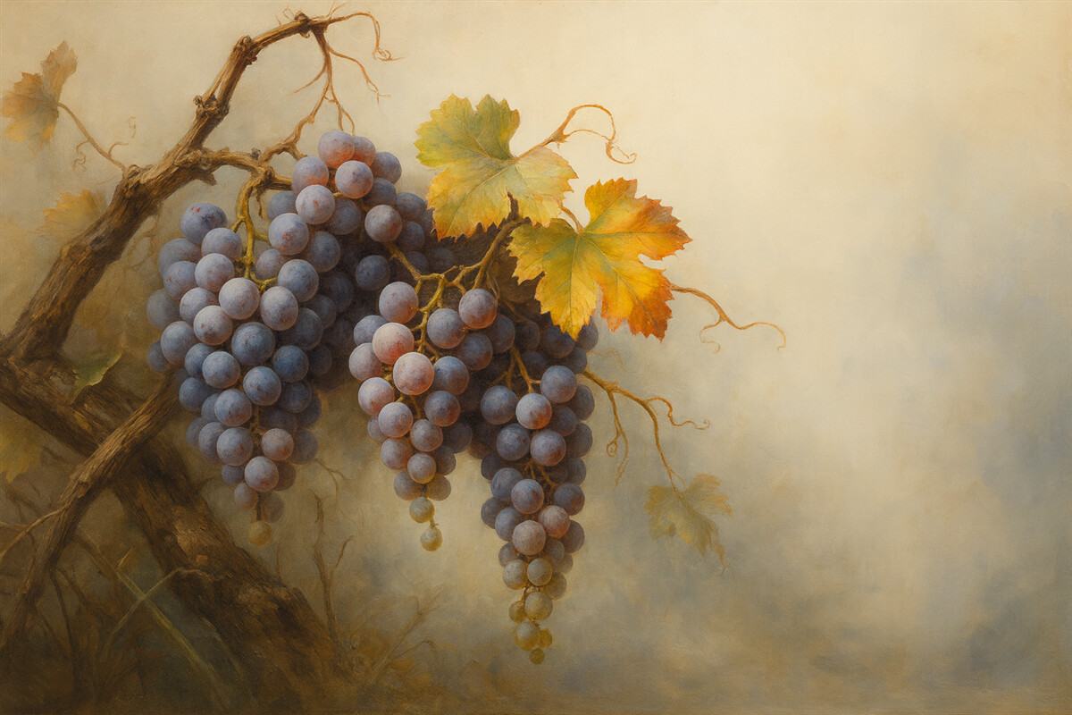 Fototapeta Oto zmieniona wersja: Grono winne.