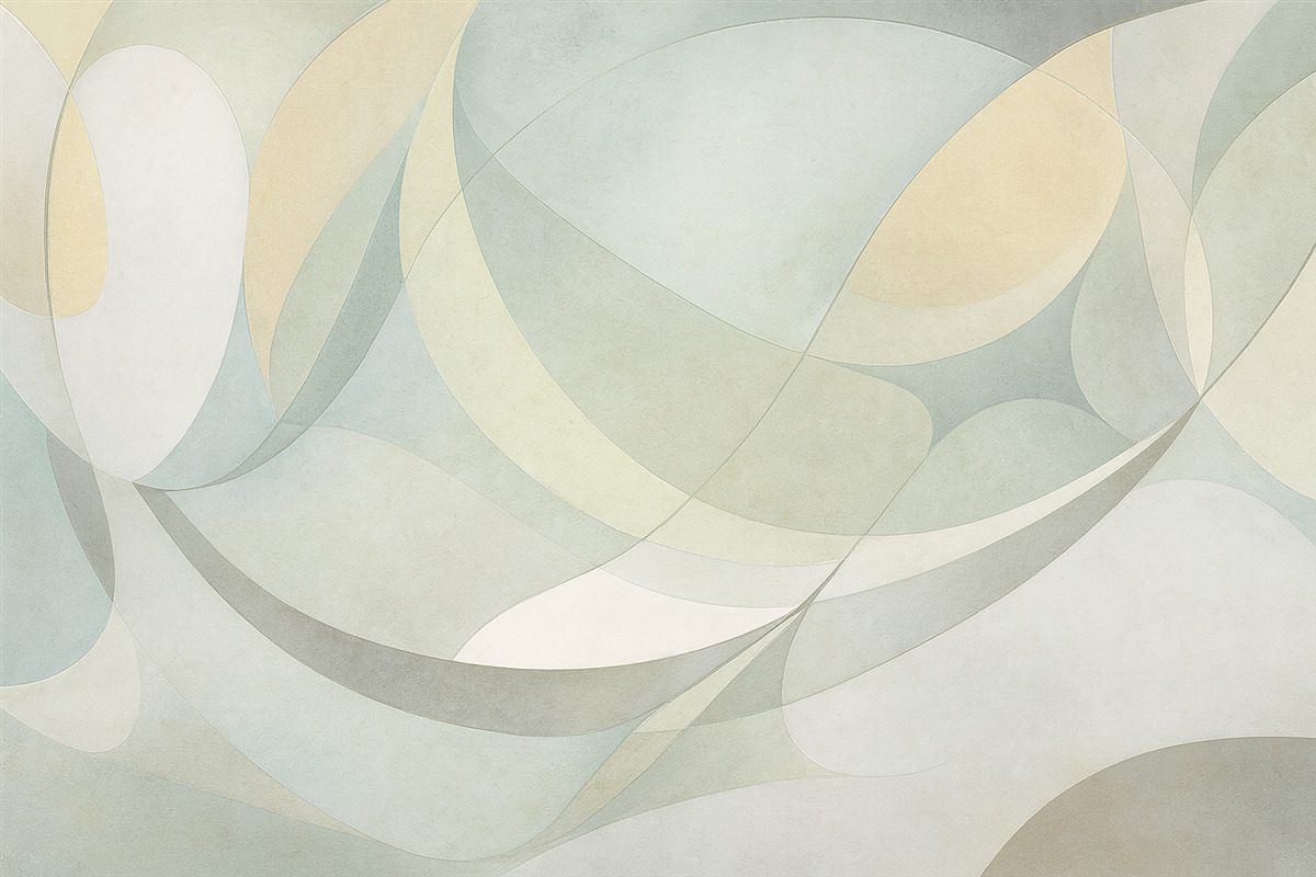 Fototapeta Abstrakcja geometryczna, subtelne naturalne odcienie.