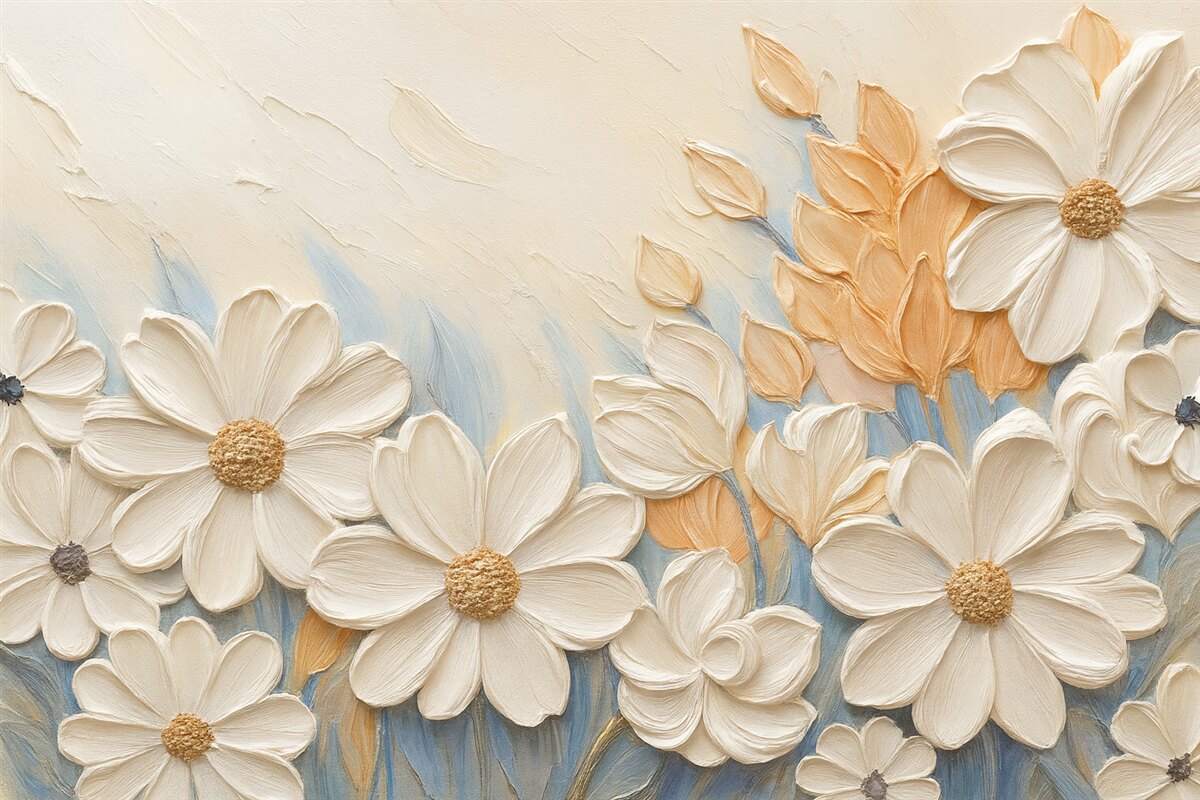 Fototapeta Obraz naśladujący kwiaty.