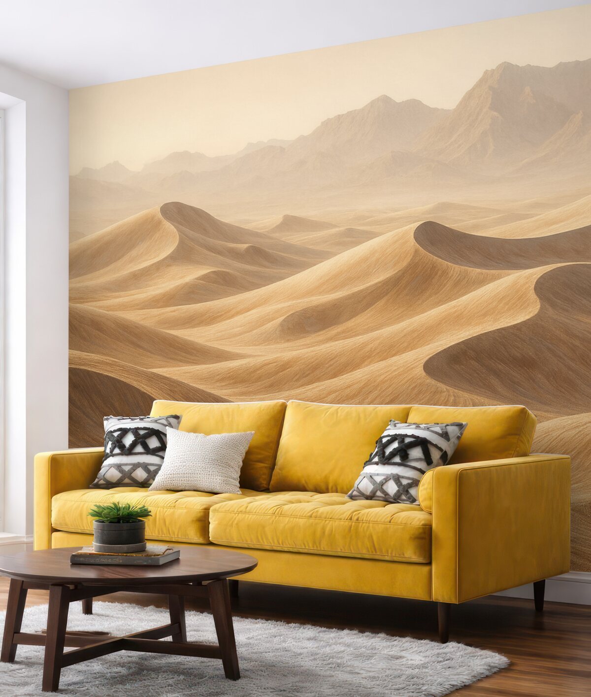 Fototapeta Piaszczyste fale na pustyni.