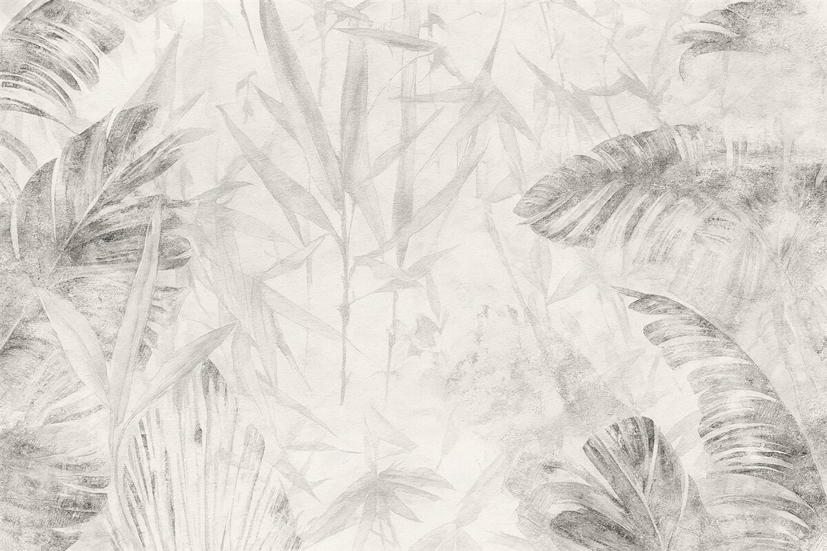 Fototapeta Kwiatowa abstrahowana kompozycja w stylu grunge z naśladownictwem przetarć.