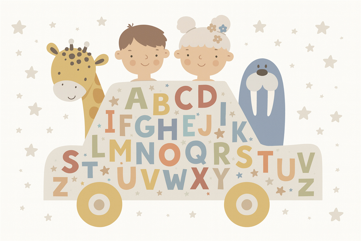 Fototapeta Dzieci i abecadło