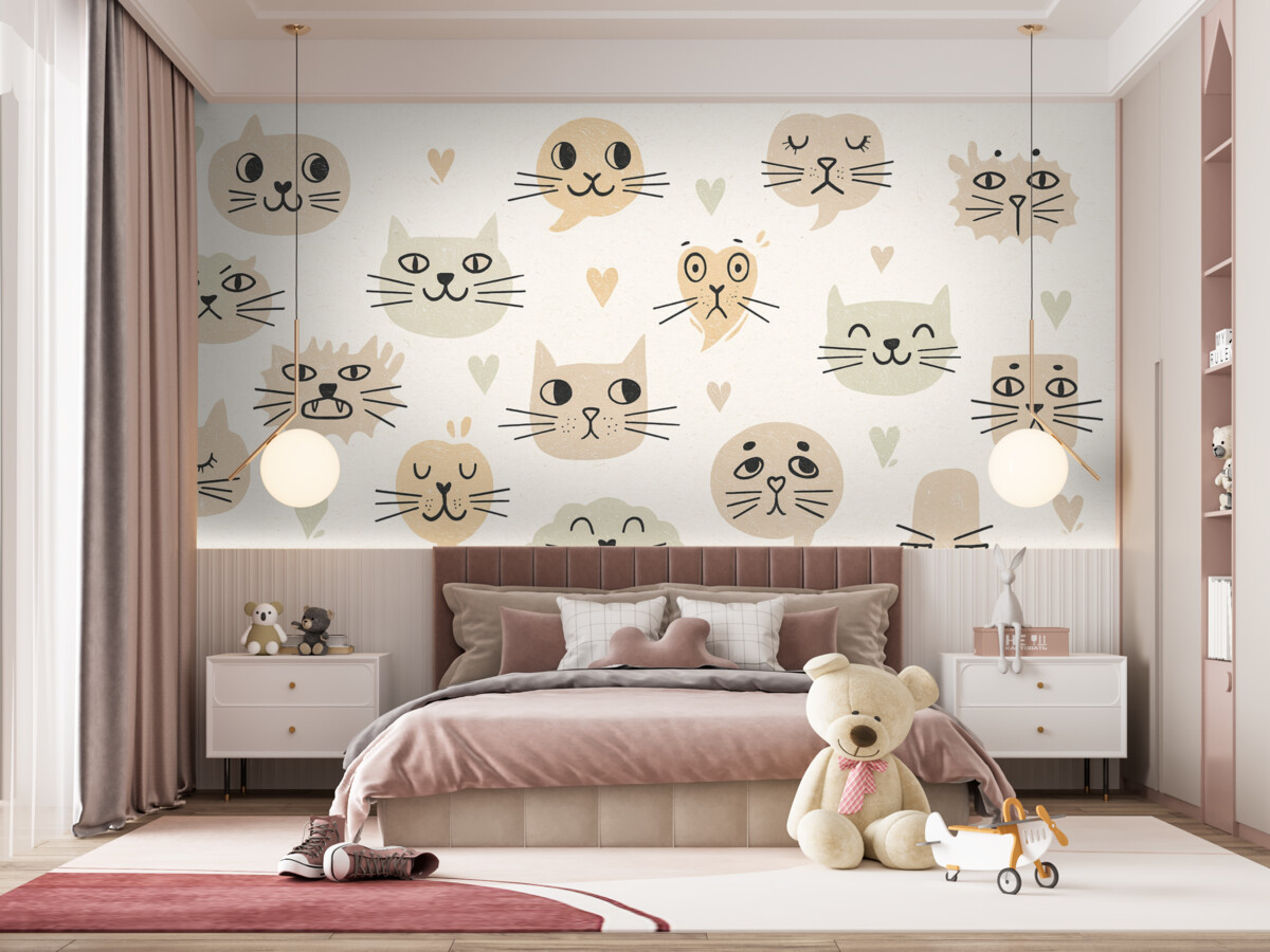 Fototapeta Twarze kotów.