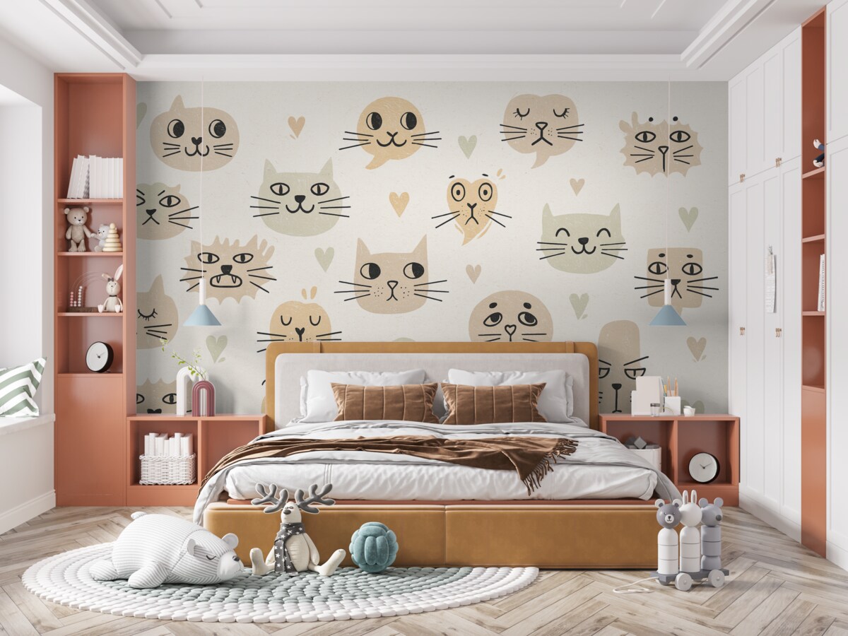 Fototapeta Twarze kotów.