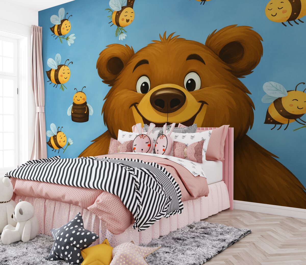 Fototapeta Radosny niedźwiedź.