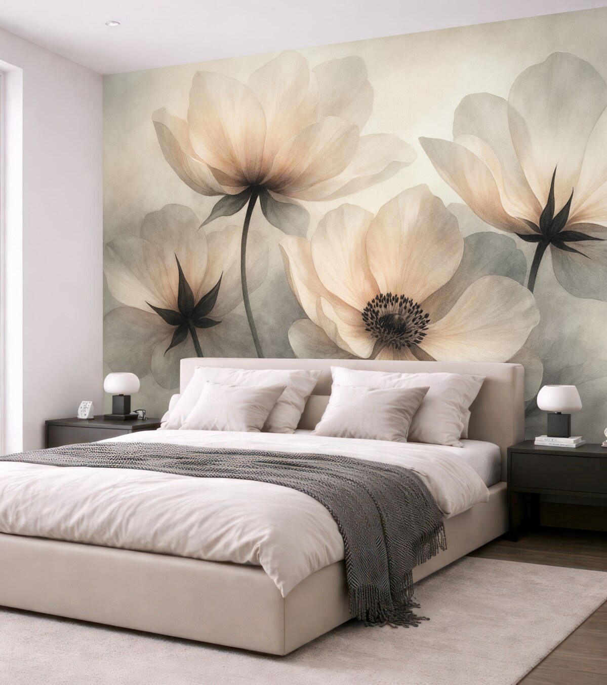 Fototapeta Abstrakcyjne olbrzymie kwiaty.