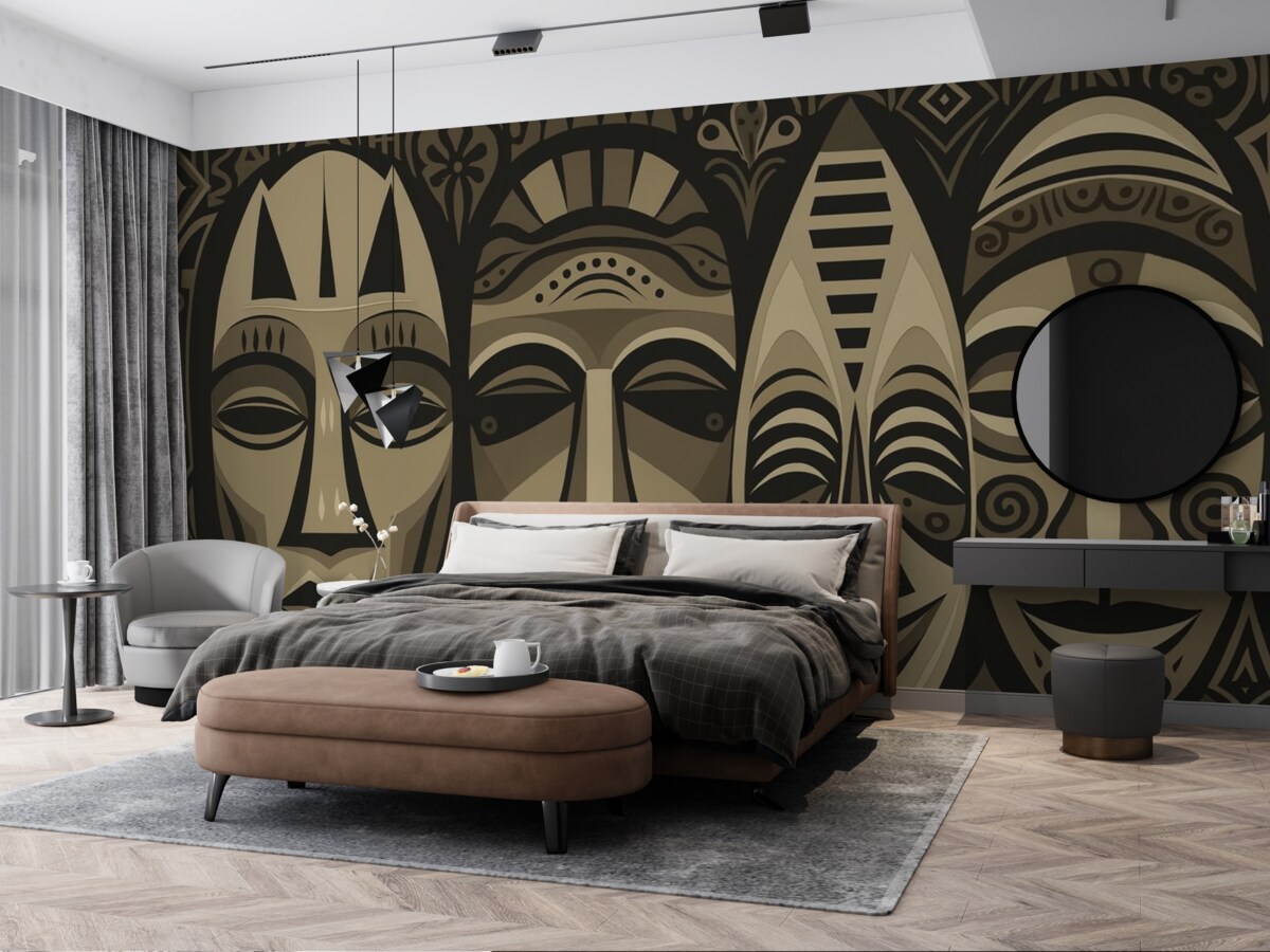 Fototapeta Afrykańskie w które wchodzi w grę maski.