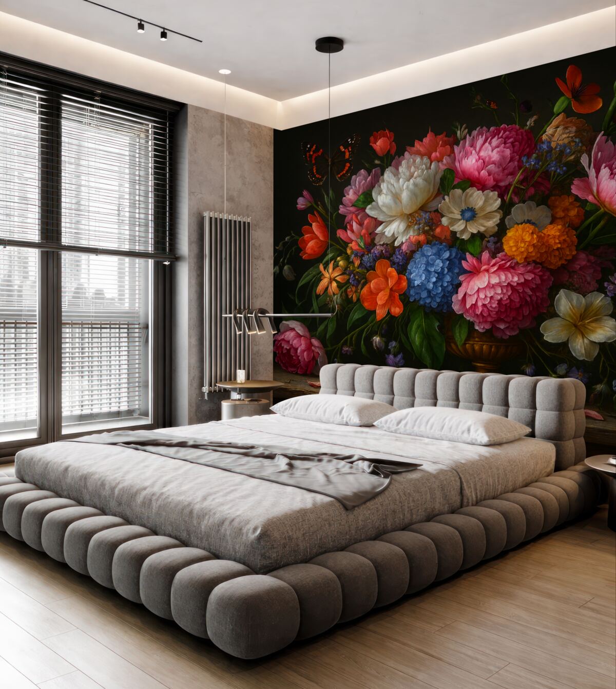 Fototapeta Bukiet w stylu holenderskiego malarstwa olejnego z XVII stulecia z elegancką kompozycją kwiatów.