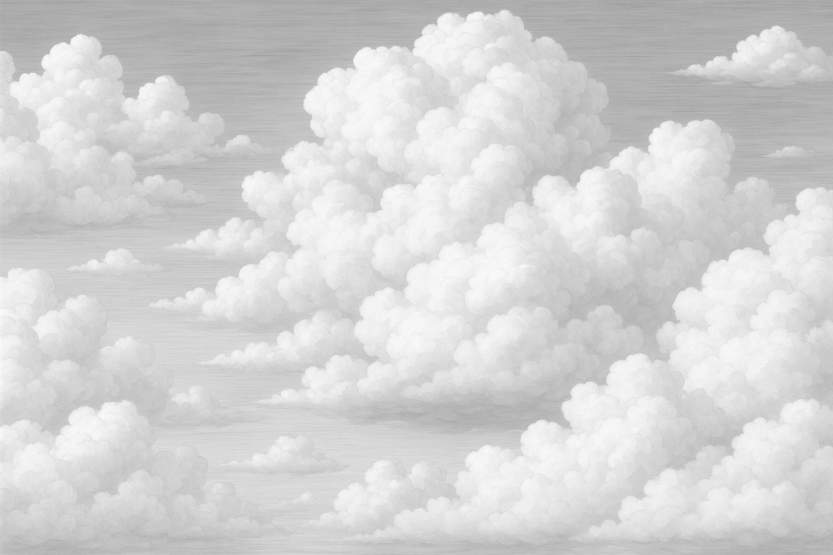 Fototapeta Smutne chmury.