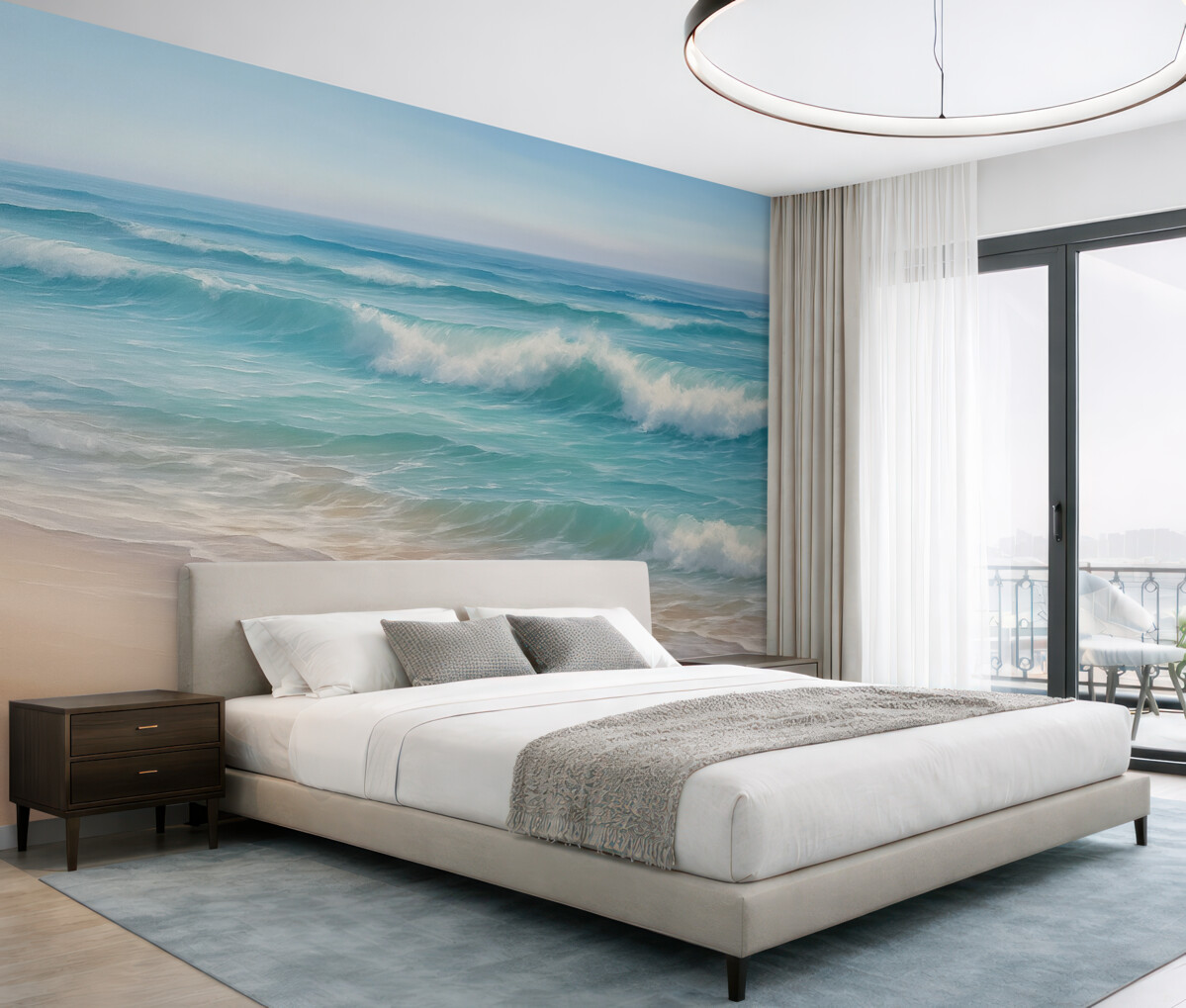 Fototapeta Obraz naśladujący krajobraz nadmorski.