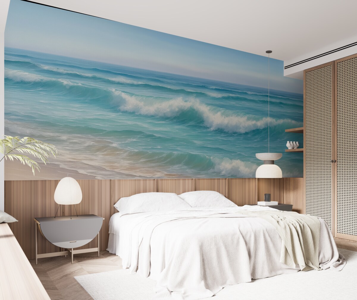 Fototapeta Obraz naśladujący krajobraz nadmorski.