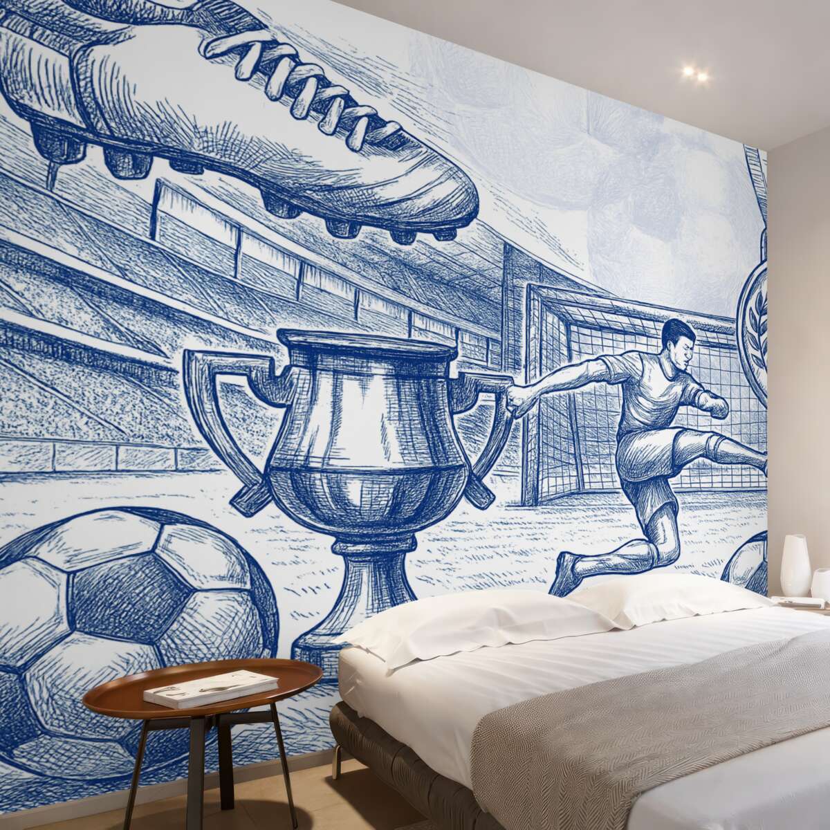 Fototapeta Cechy związane z piłką nożną.