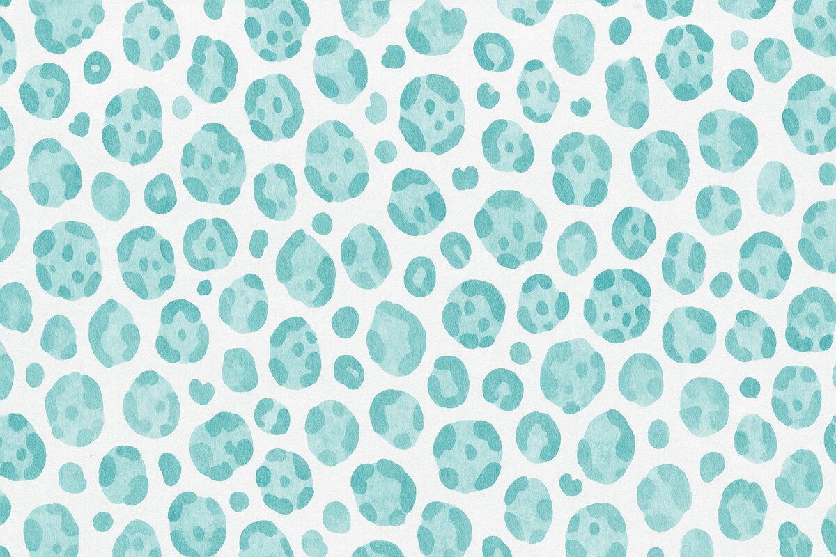 Fototapeta Nadruk w panterę, struktura wełny, odcień niebieski.