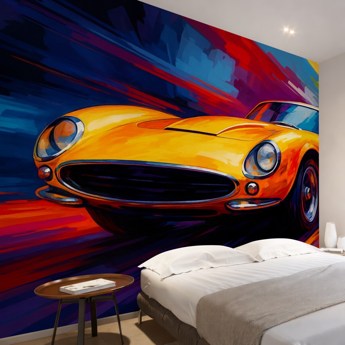 Fototapeta Auto w różnobarwnych tonacjach.