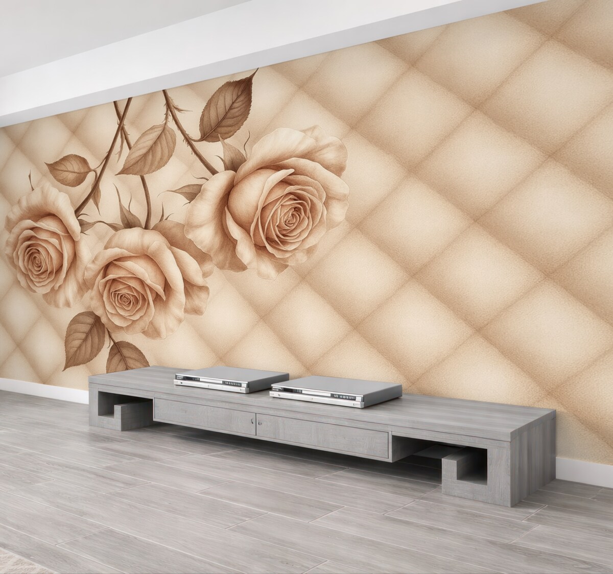 Fototapeta Pudrowe różowe w stylu vintage.