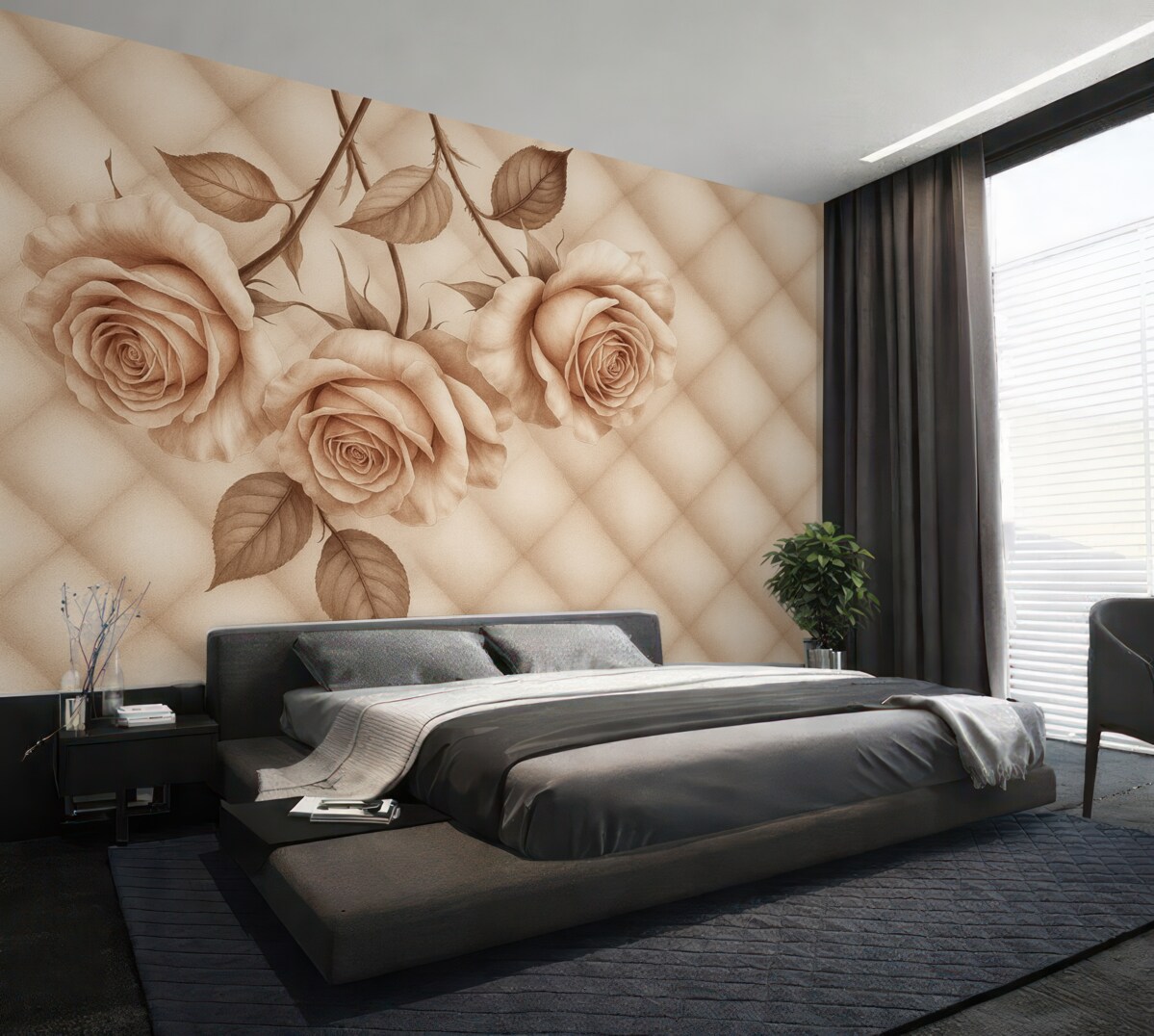 Fototapeta Pudrowe różowe w stylu vintage.