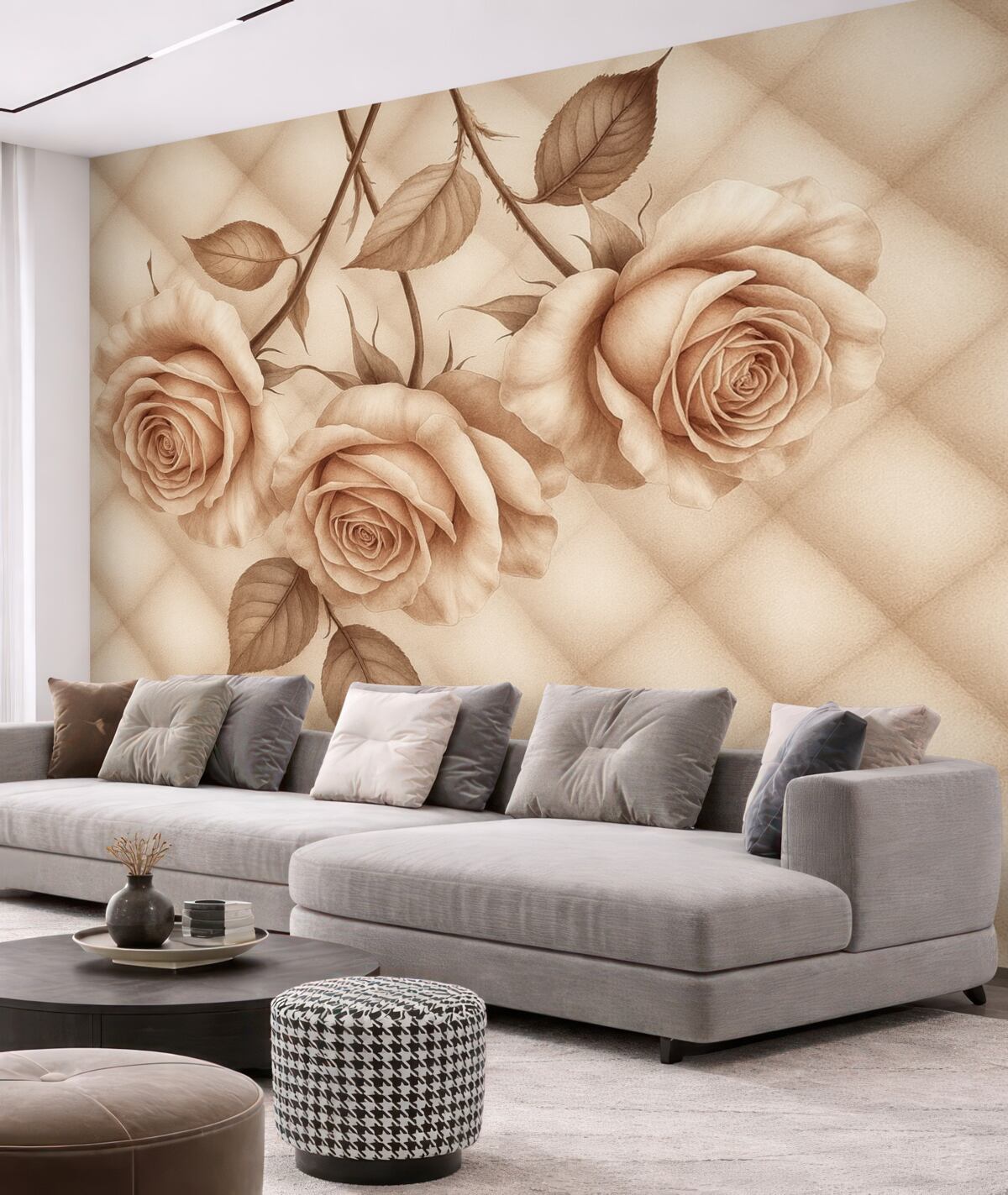 Fototapeta Pudrowe różowe w stylu vintage.