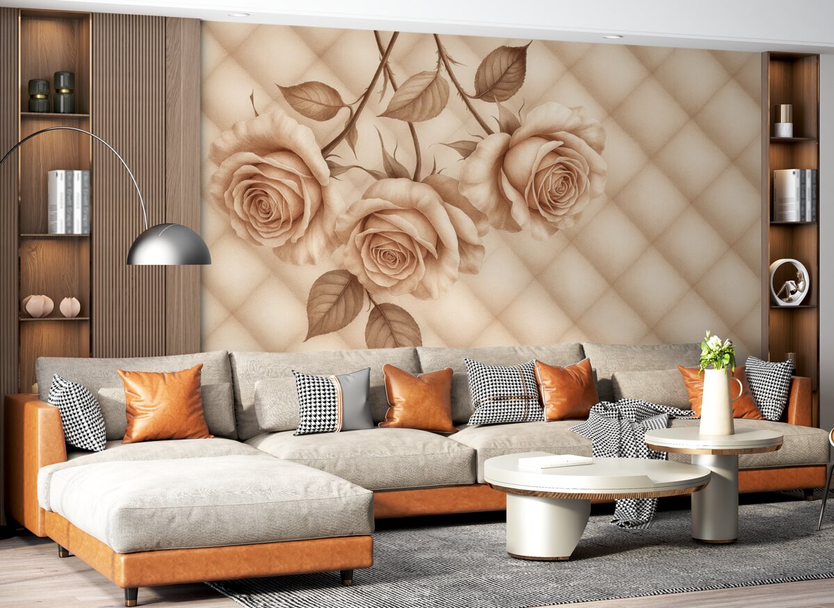 Fototapeta Pudrowe różowe w stylu vintage.