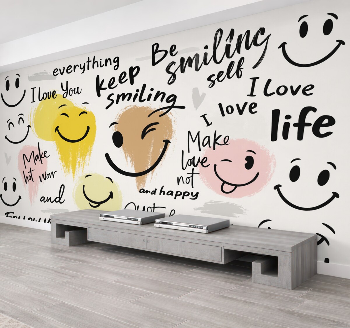 Fototapeta Emotikony oraz napisy