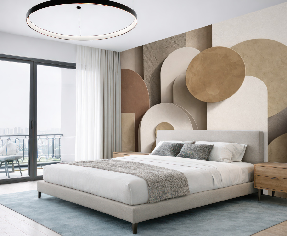 Fototapeta geometria z symulacją objętościowości