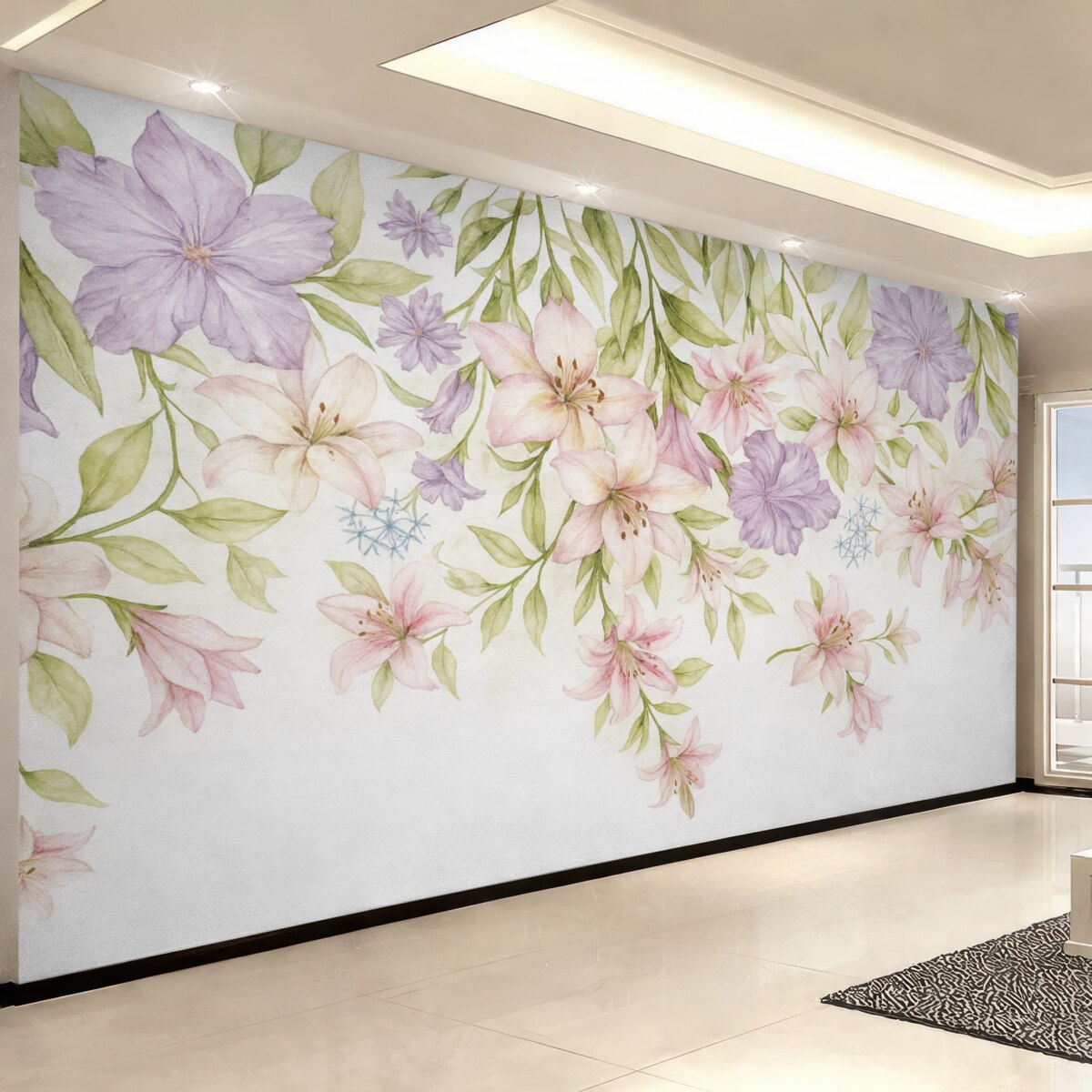 Fototapeta lilie opadające z góry