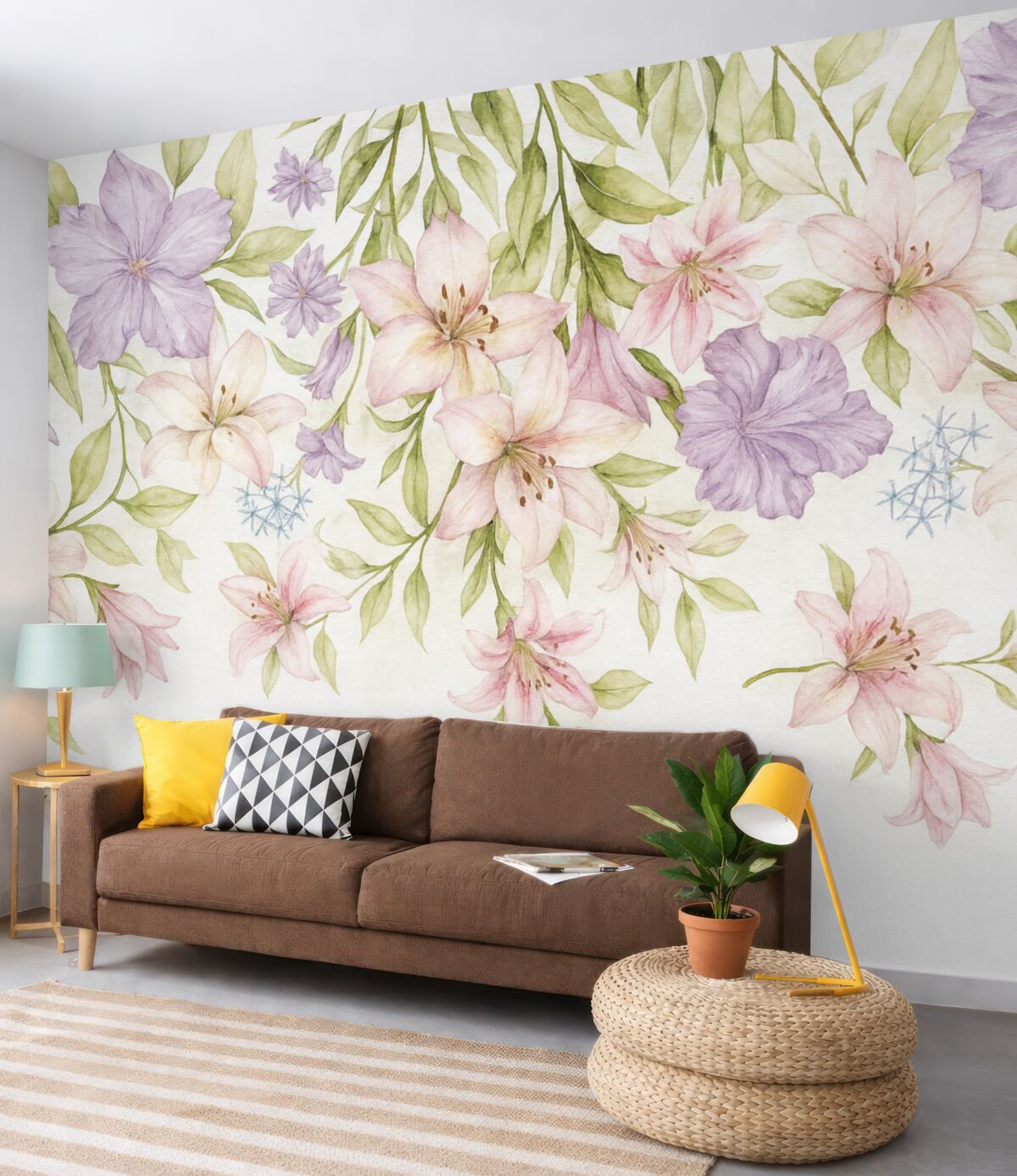 Fototapeta lilie opadające z góry