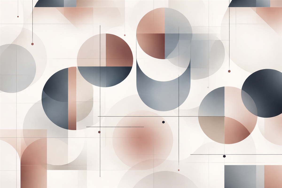 Fototapeta Kształty abstrakcyjne o charakterze geometrycznym.