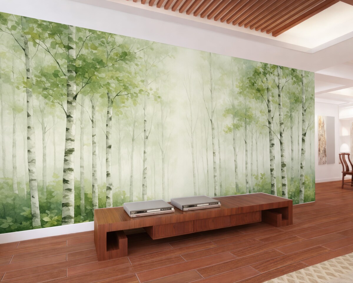 Fototapeta Obraz naśladujący las liściasty.