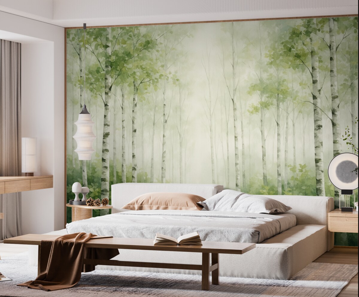 Fototapeta Obraz naśladujący las liściasty.