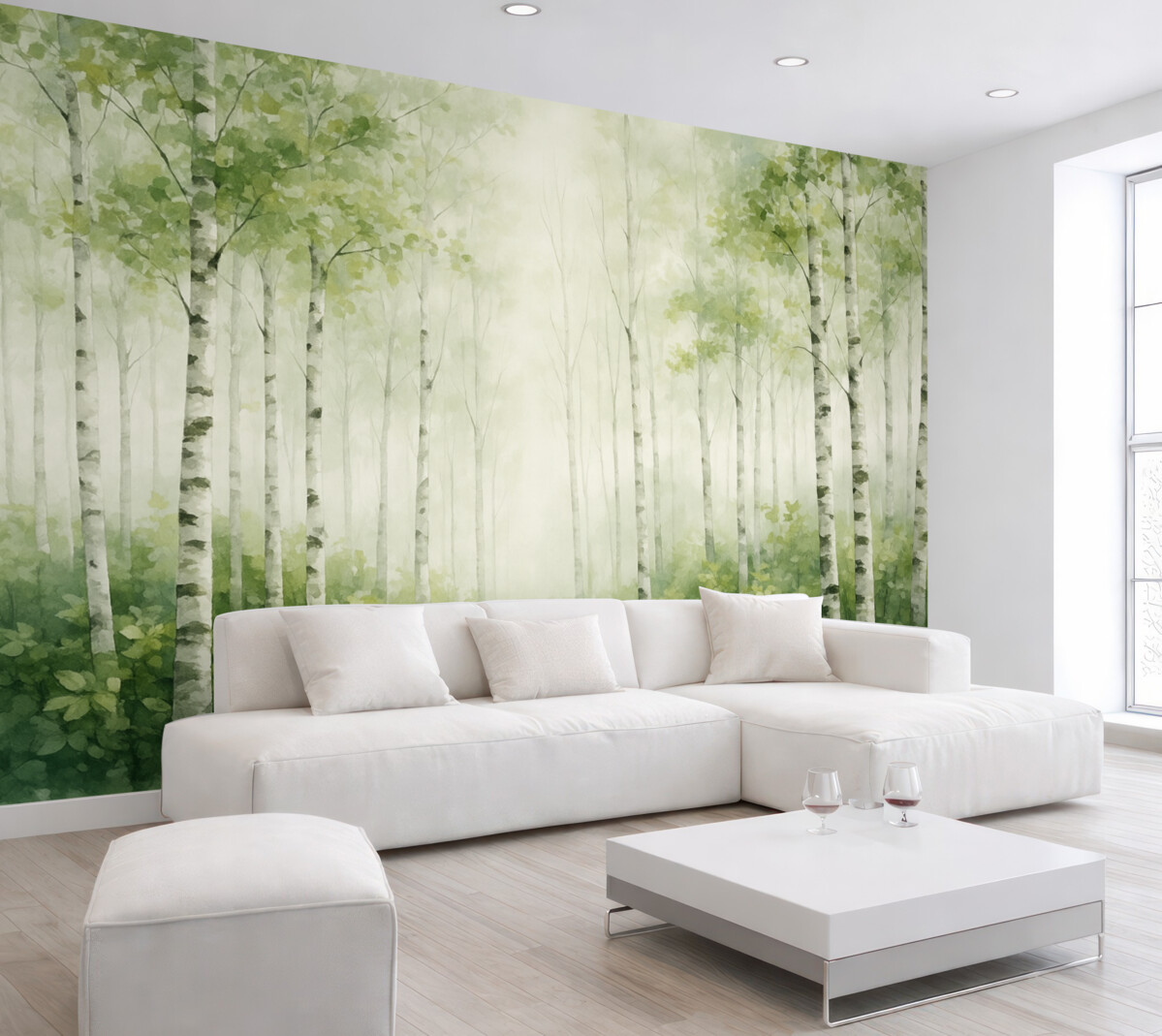 Fototapeta Obraz naśladujący las liściasty.