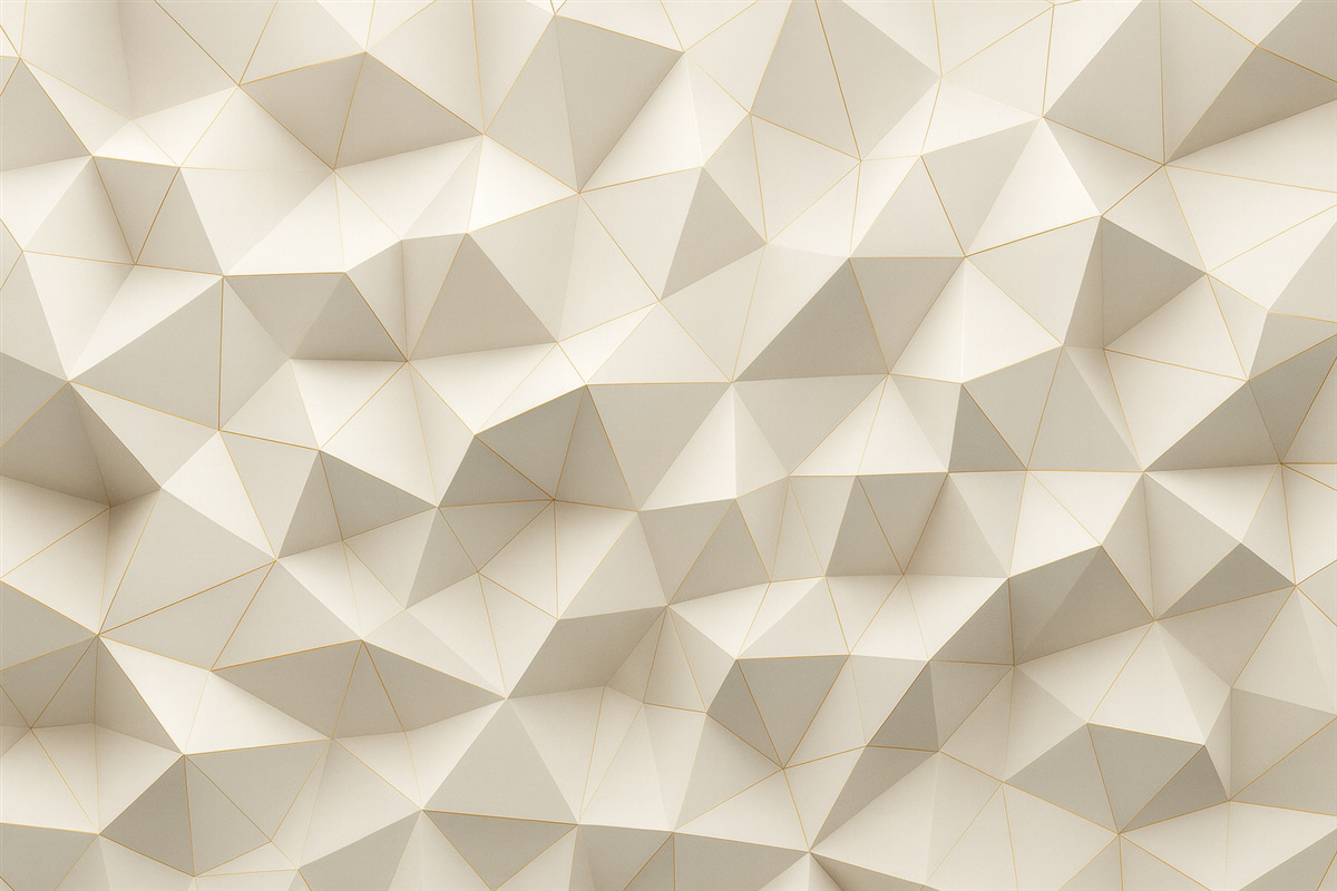 Fototapeta Geometria, abstrakcja, światło, wielokąty, motyw, forma.