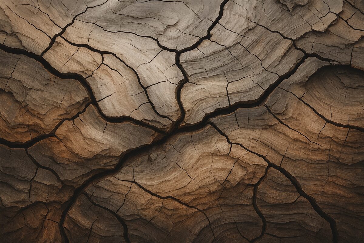 Fototapeta Drewno, szczeliny, iluminacja, faktura, kora, organiczny.