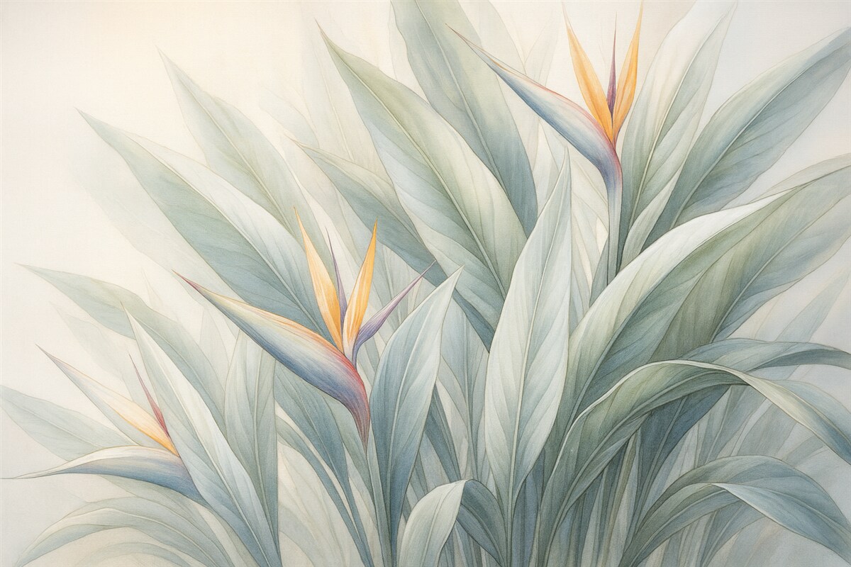 Fototapeta Liście strelicji.