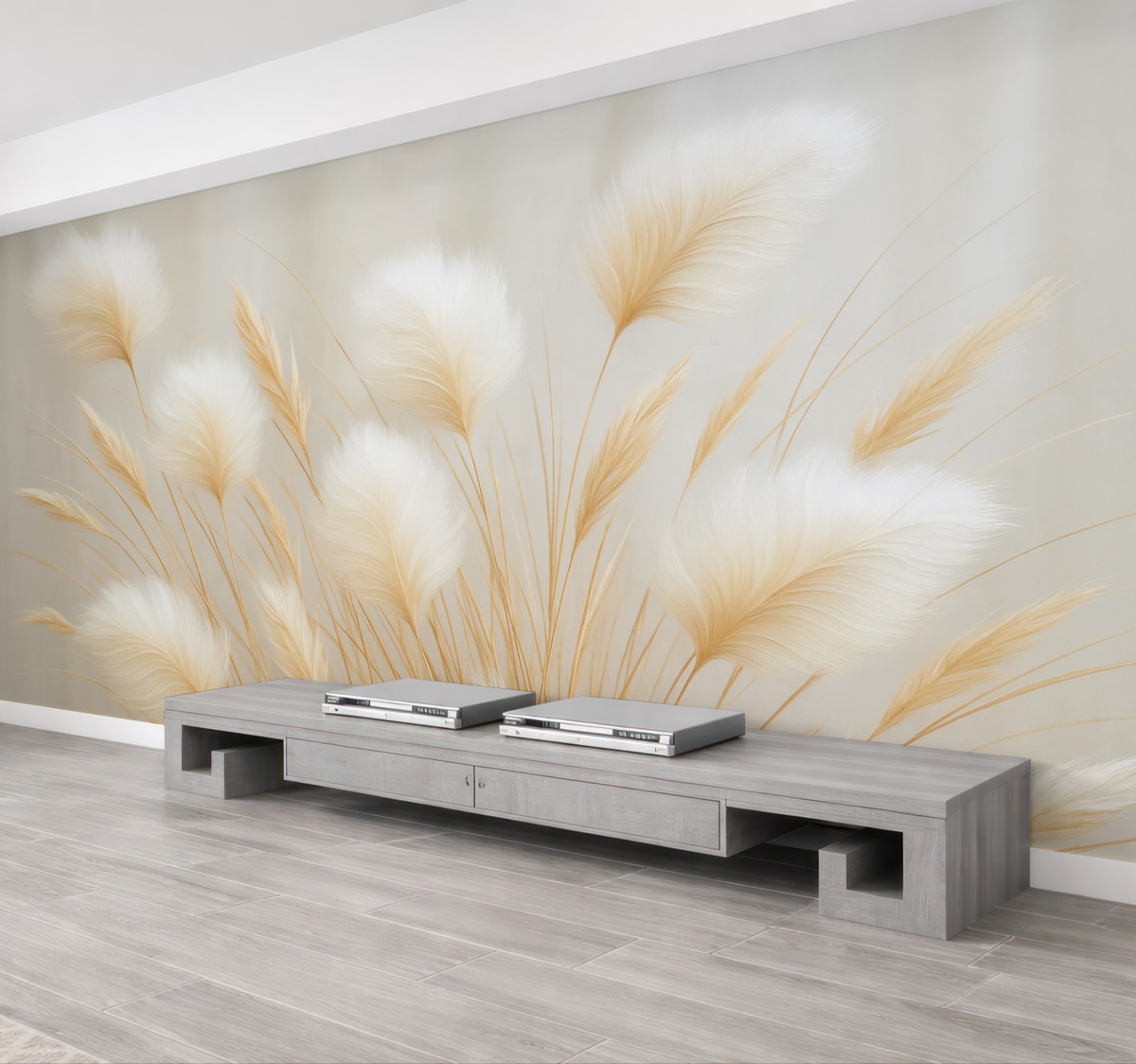 Fototapeta Obraz naśladujący źdźbła pampasów.